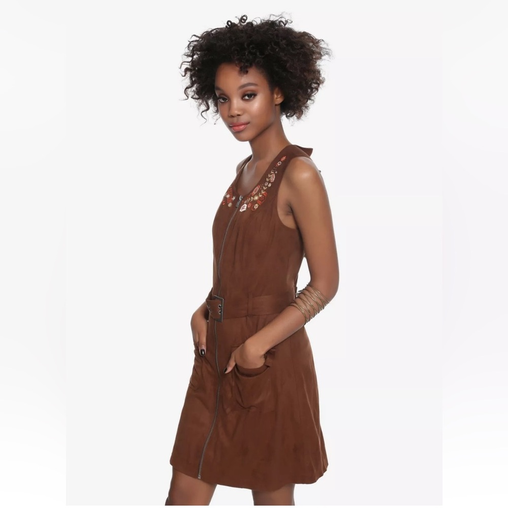 Her Universe Han Solo Brown Sleeveless Zipper Dress